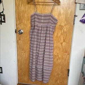 Plaid Spaghetti Strap Dress